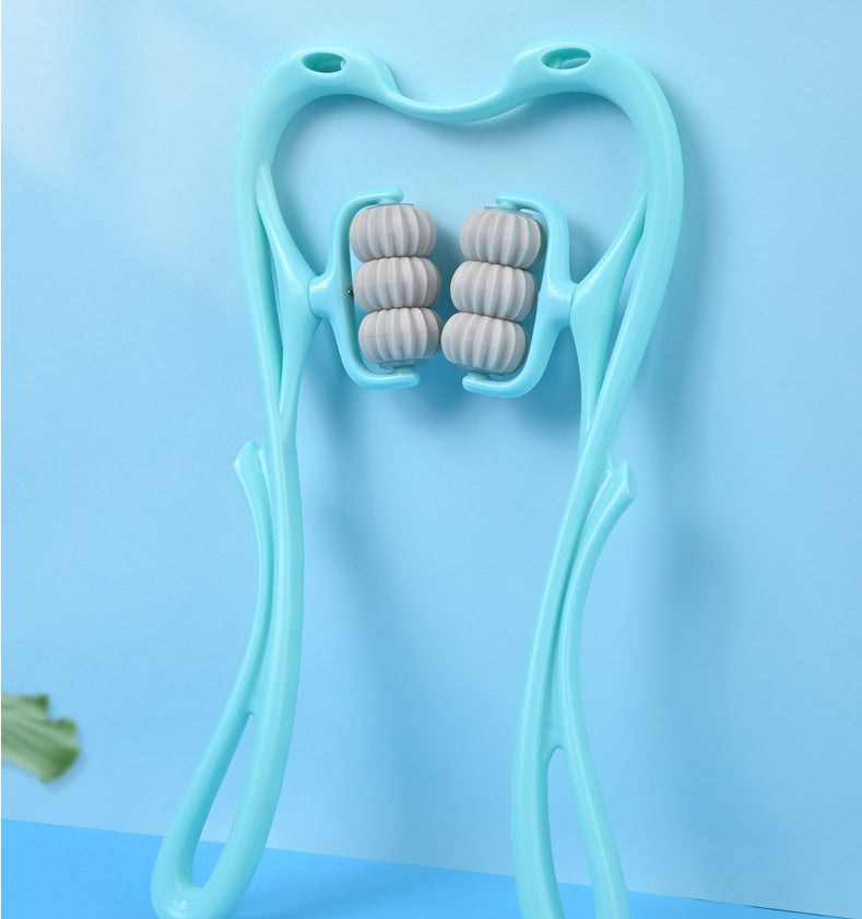 Manual Six-wheel Neck Massager Massage Relieve Roller Massage Tool